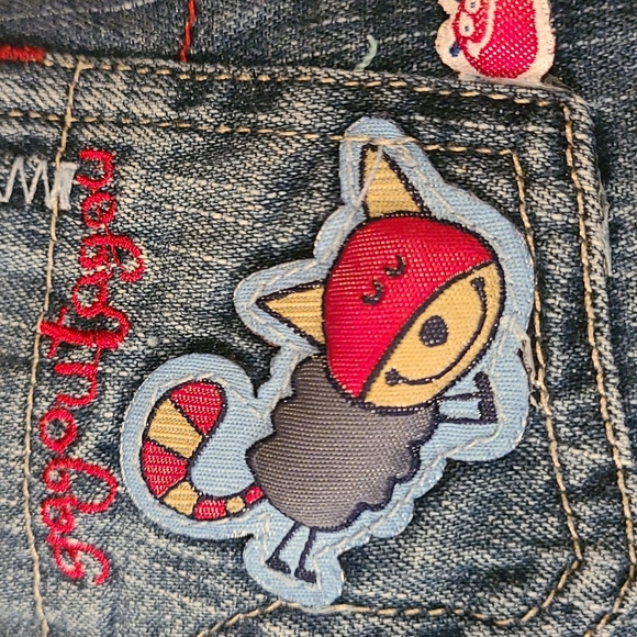 Gagou Tagou lined denim jeans - Picture 5 of 6